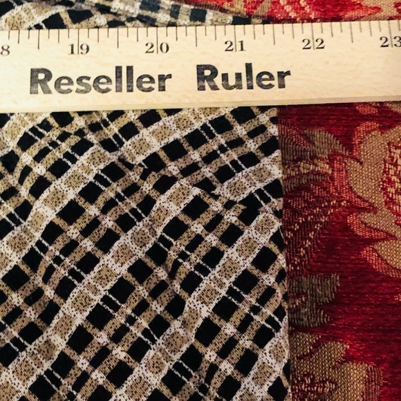 𝅺Faded Glory X-Large brown print maxi dress bias cut scoop neck - Picture 10 of 10